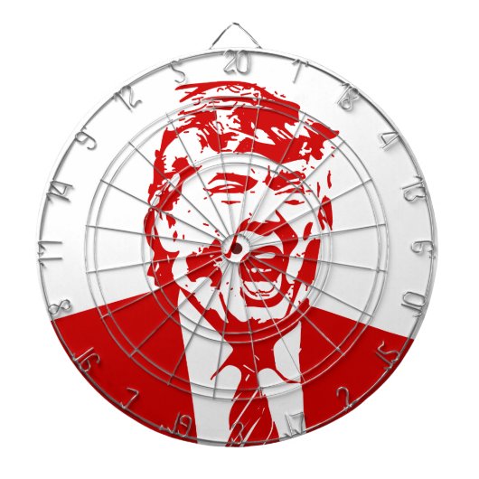 TRUMP ANTICHRIST for President 2016 Dartboard Dartbord (Voorkant)
