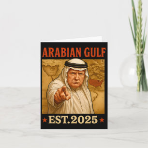 Trump Arabische Golf 2025 Grappig Trump Golf van A Kaart