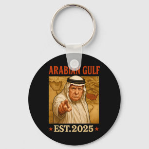 Trump Arabische Golf 2025 Grappig Trump Golf van A Sleutelhanger