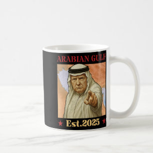 Trump Arabische Golf 2025 - Grappig Trump Golf van Koffiemok