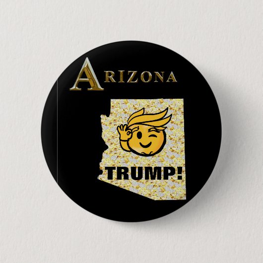 TRUMP ARIZONA RONDE BUTTON 5,7 CM (Voorkant)