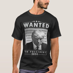Trump arrestatie mugshot T-shirt