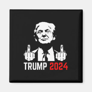 Trump arresteer deze vingers 2024 Amerika VS Flagf Magneet