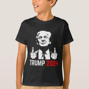 Trump arresteer deze vingers 2024 Amerika VS Flagf T-shirt