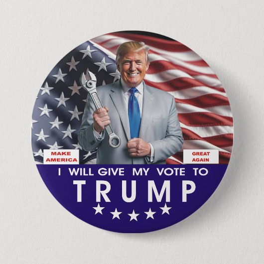 TRUMP BADGE BUTTON (Voorkant)