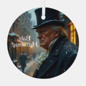 Trump Bah Humbug Glas Ornament (Achterkant)