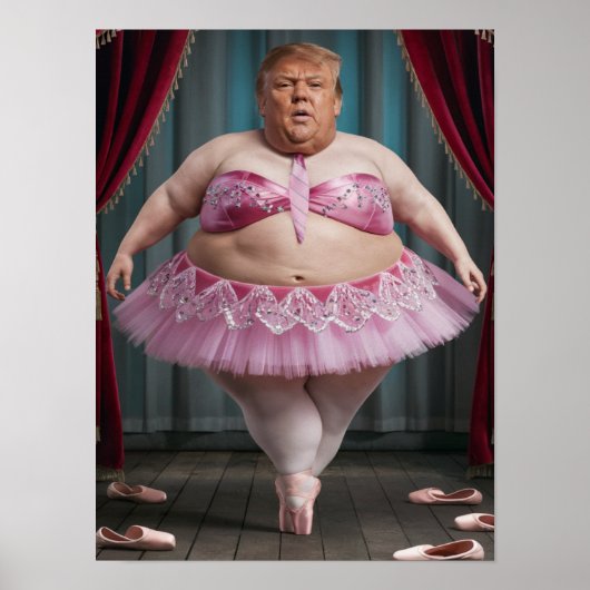 Trump Ballerina Poster (Voorkant)