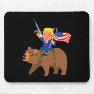 Trump Beer Geweer Merica Verkiezing Donald Republi Muismat