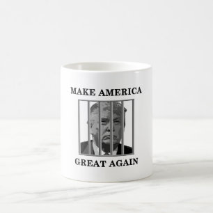 Trump Behind Bars Koffiemok