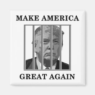 Trump Behind Bars Magneet
