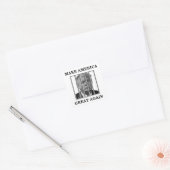 Trump Behind Bars Vierkante Sticker (Envelop)