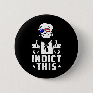 Trump Beschuldig Deze Politieke Arrestatie Voor Re Ronde Button 5,7 Cm