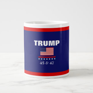 TRUMP BESTE PRESIDENT OOIT 45 & 47 JUMBO KOFFIE MO EXTRA GROTE BEKER