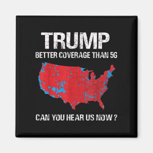 Trump beter dan 5G grappige verkiezingskaart Magneet