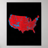 Trump betere dekking 2024 electorale interactieve poster (Voorkant)