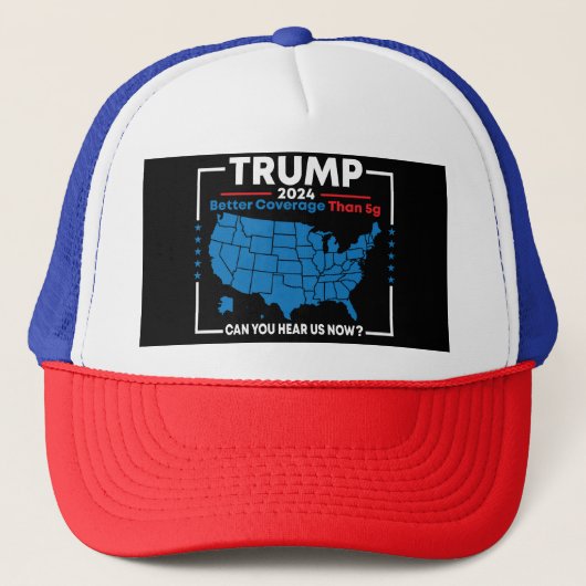 Trump: betere dekking dan 5G-PET Trucker Pet (Voorkant)
