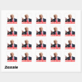 TRUMP : BIDEN L'A FAIT Carré Stickers (Feuille)
