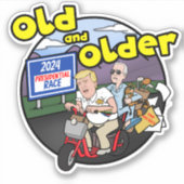 Trump & Biden Sticker - Dumb & Dumber Parodie (Voorkant)