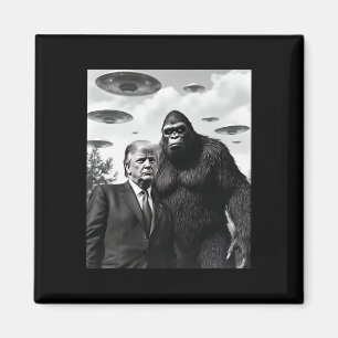 Trump Bigfoot Ufo Alien Ontmoeting Buitenaards Magneet
