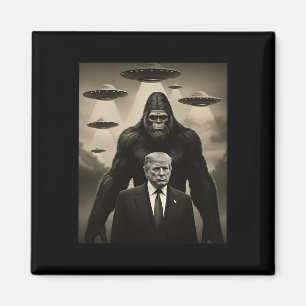 Trump Bigfoot Ufo Alien Ontmoeting Invasie Uap Pre Magneet