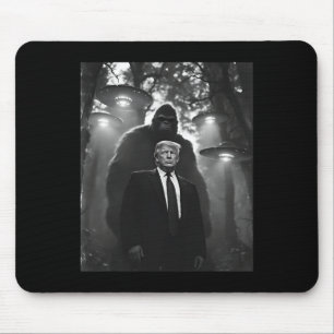 Trump Bigfoot Ufo Alien Ontmoeting Uap Invasie Con Muismat