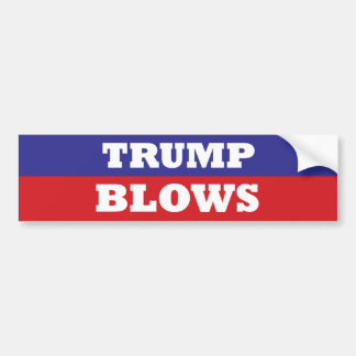TRUMP BLOWS Simple zo dat Bumpersticker