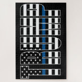 Trump Blue Line Flag Legpuzzel (Verticaal)