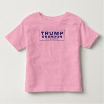 Trump Brandon 2024™ Verkiezing Toddler Pink T-Shir