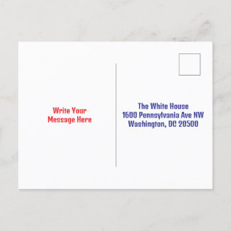 Trump-Briefkaart gericht aan het Witte Huis Briefkaart