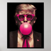 Trump Bubble Gum Funny 1 Poster (Voorkant)