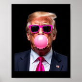 Trump Bubble Gum Pink Poster (Voorkant)