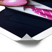 Trump Bubble Gum Pink Poster (Hoek)