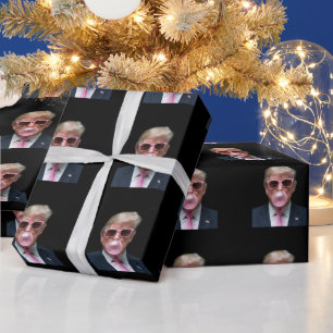 Trump Bubble Gum Roze Grappig USA President Cadeaupapier