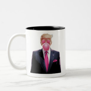 Trump Bubble Gum Tweekleurige Koffiemok