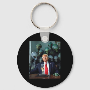 Trump Buitenaardse Wezens Kantoor Foto Uap Ufo Bui Sleutelhanger