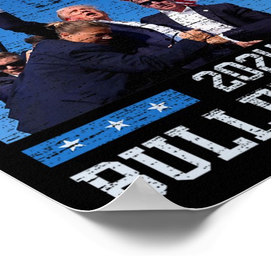 Trump Bulletproof Fight Fist Legend Donald Trump 2 Poster (Hoek)