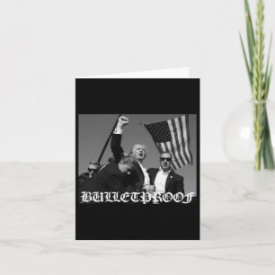 Trump Bulletproof Oud Engels lettertype Kaart