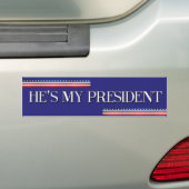 Trump Bumpersticker Hij is mijn president (Op auto)