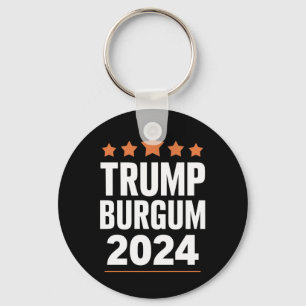Trump Burgum voor President 2024 USA Verkiezing Sleutelhanger