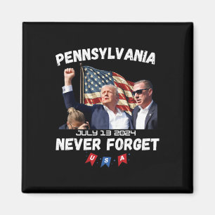 Trump Butler Pennsylvania nooit vergeten Magneet