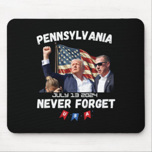 Trump Butler Pennsylvania nooit vergeten Muismat