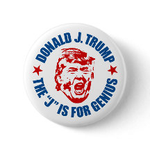 Trump Button: De "J" is voor Genius