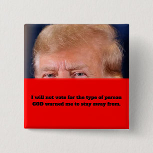 TRUMP-BUTTON VIERKANTE BUTTON 5,1 CM