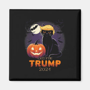 Trump Cat Shirten Black Cat Halloween Kostuum Cat  Magneet