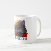 Trump Cat voor President! Koffiemok (Voorkant rechts)