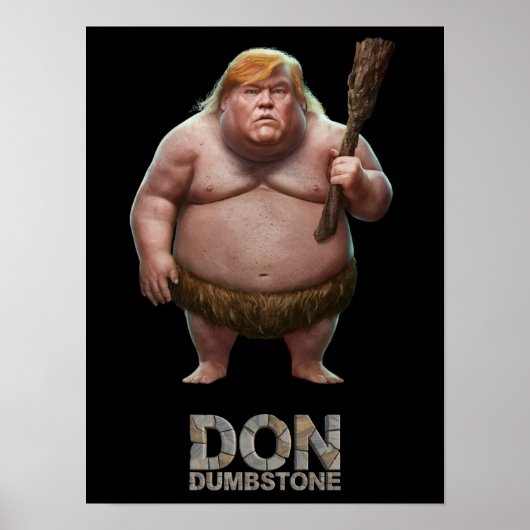 Trump Caveman Poster (Voorkant)