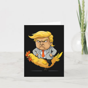 Trump Chicken Jockey Satire - grappige politieke h Kaart