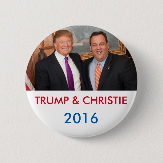 Trump & Christie 2016 Button (Voorkant)