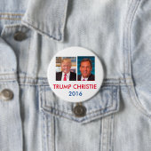Trump & Christie 3 Inch Jugate Button (In situ)