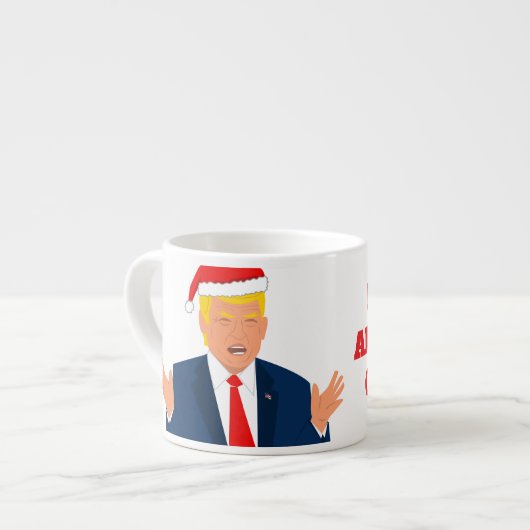 Trump Christmas espresso mug - Keep America Great (Devant gauche)